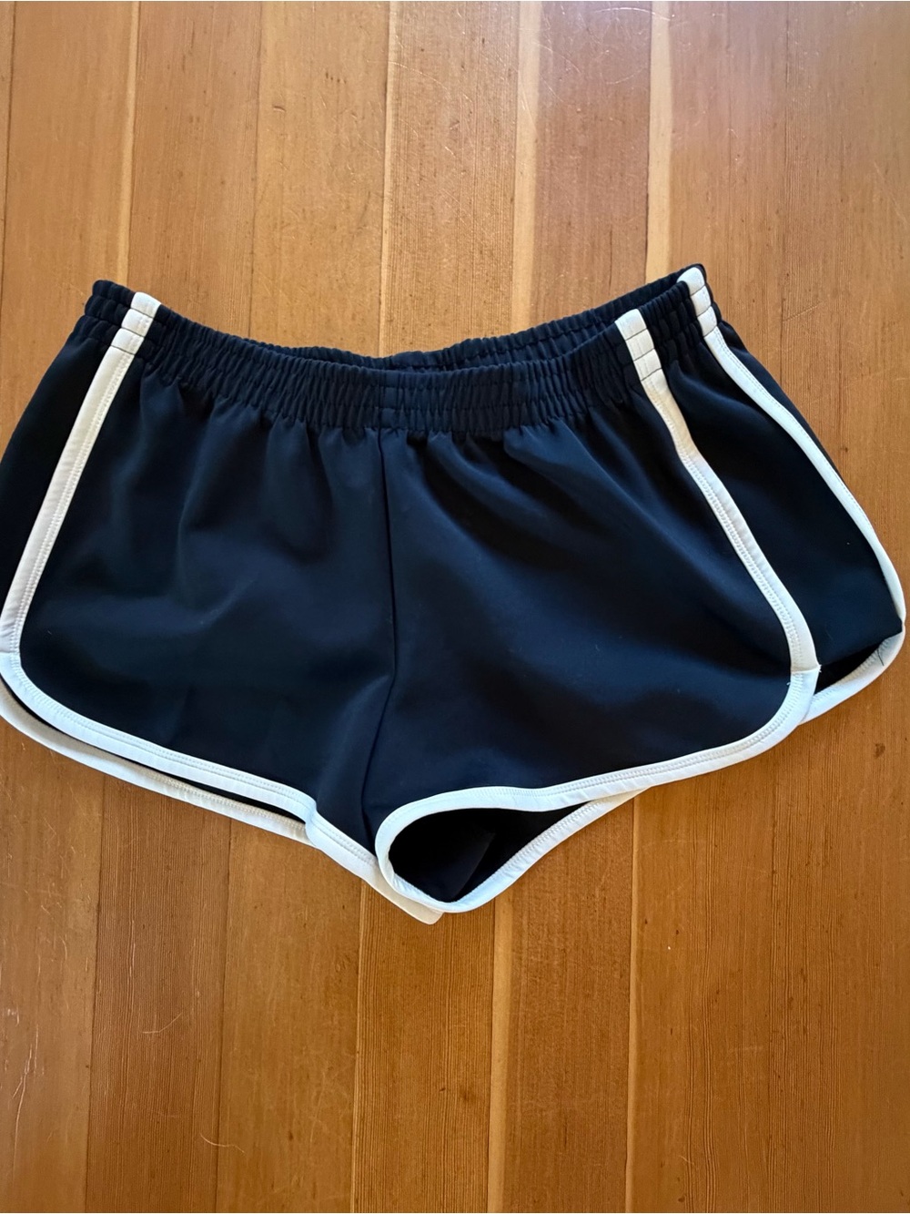 Skims Black Track Shorts